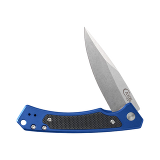 Case Blue Anodized Aluminum w/Black G-10 Unlay (Marilla S35VN)