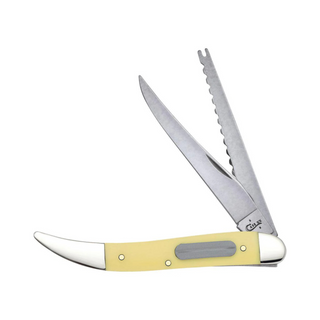 Case Smooth Yellow Synthetic SS - Fishing Knife (320094F SS)