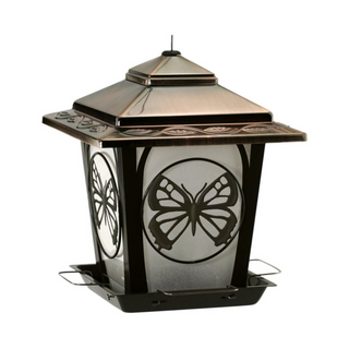 Metal Hopper Feeder with Butterfly
