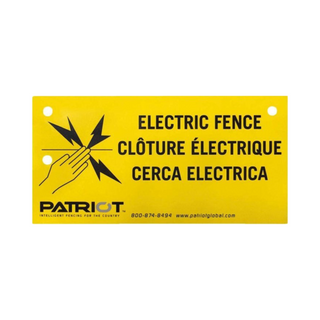 Electric Fence Warning Sign - Pittsboro Feed
