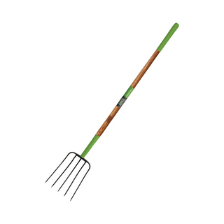 Ames 5 Tine Manure Bedding Pitch Fork 61" Wood Handle - Pittsboro Feed