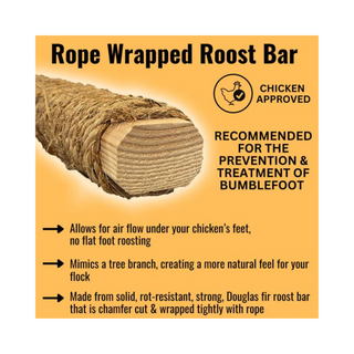 Rope Wrapped Roost Bar