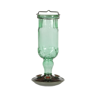 Antique Bottle Hummingbird Feeder