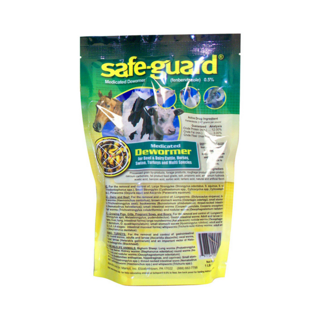 Merck Safe Guard Fenbendazole 0.5 Multi Species Dewormer Pellets