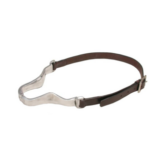 Tough1 Leather Cribbing Collar with Aluminum Hinge