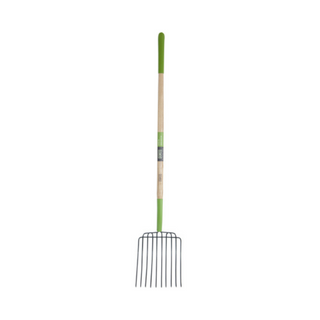 Ames 10 Tine Manure Bedding Pitch Fork 61" Wood Handle - Pittsboro Feed