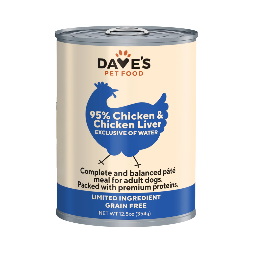 ドッグフード danshari55 Dave's 95% Chicken & Chicken Liver Wet Dog Food – Pittsboro Feed