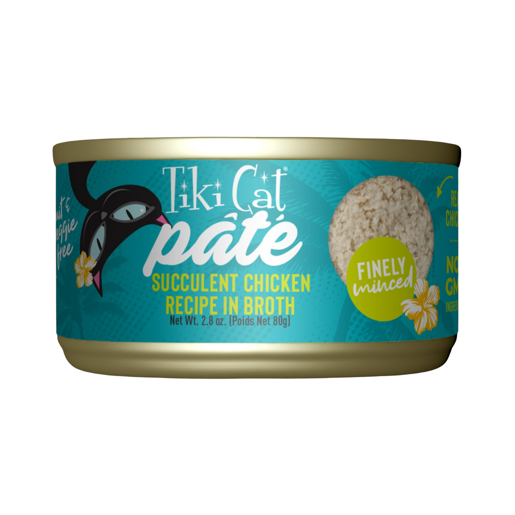 tiki cat succulent chicken Tiki Luau Pate Chicken Cat Canned – Pittsboro Feed