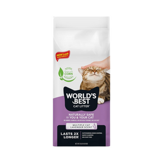 World's Best Cat Litter- Lavender Scented Multiple Cat Clumping