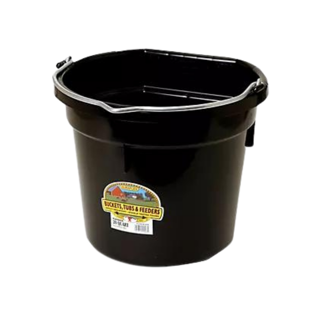 20 Quart Flat Back Plastic Bucket – Pittsboro Feed