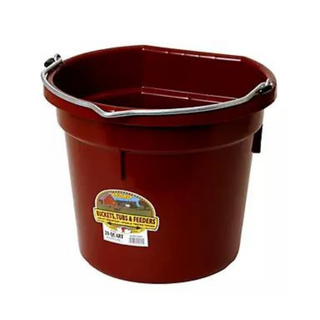 20 Quart Flat Back Plastic Bucket