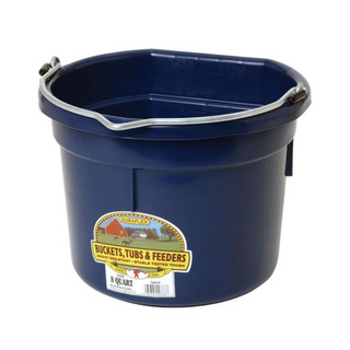 8 Quart Flat Back Plastic Bucket