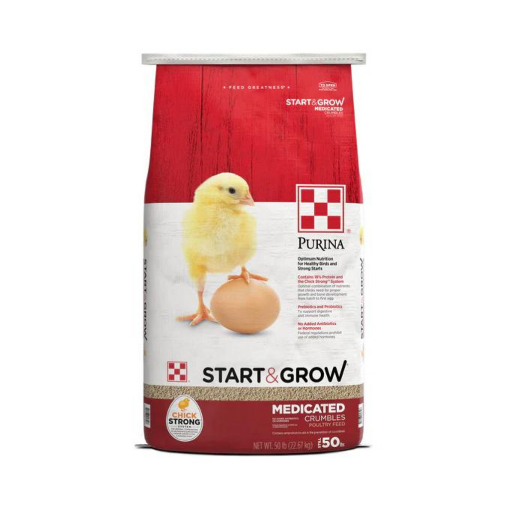 Medicated Chick Starter Grower Crumble – 5 Lbs, For Young Chickens, Supports Healthy Growth