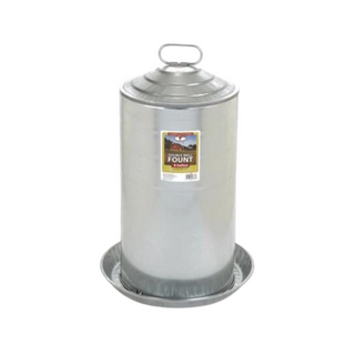 8 Gallon Double Wall Poultry Fountain Waterer - Pittsboro Feed