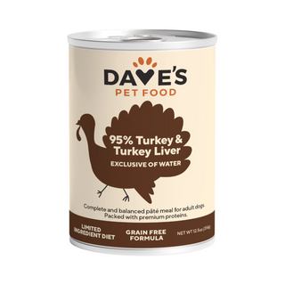 Dave's 95% Turkey & Turkey Liver Wet Dog Food