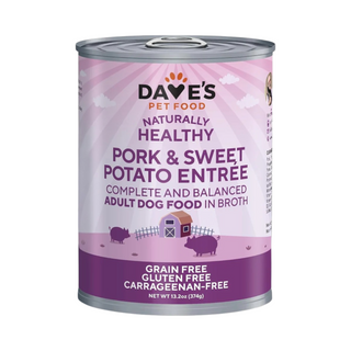 Dave's Naturally Healthy Grain Free Pork & Sweet Potato Wet Dog Food