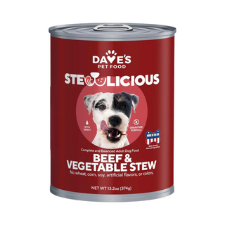 Dave's Stewlicious Grain Free Beef & Veggie Wet Dog Food