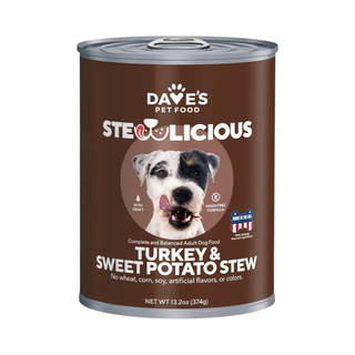 Dave's Stewlicious Grain Free Turkey & Sweet Potato Wet Dog Food