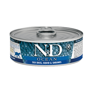 Farmina Grain Free Sea Bass, Squid & Shrimp Stew Cat Canned