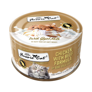Fussie Cat Can Chicken & Beef In Goat Milk