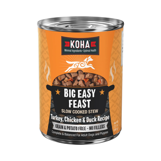 Koha Big Easy Feast Slow Cooked Stew Turkey, Chicken, & Duck Wet Dog Food