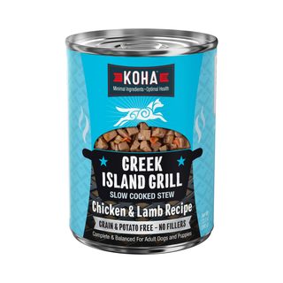 Koha Greek Island Grill Slow Cooked Stew Chicken & Lamb Wet Dog Food
