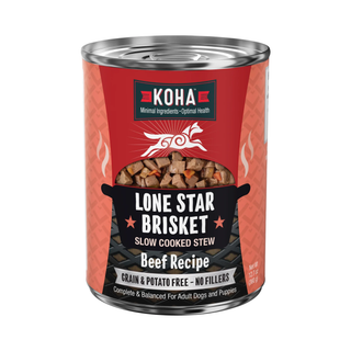 Koha Lone Star Brisket Slow Cooked Stew Beef Recipe Wet Dog Food