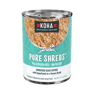 Koha Pure Shreds Shredded Duck Entrée Wet Dog Food