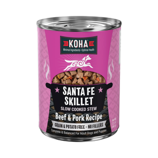 Koha Santa Fe Skillet Slow Cooked Stew Beef & Pork Recipe Wet Dog Food
