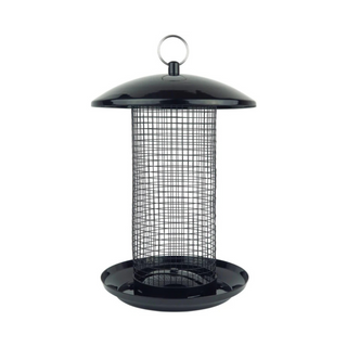 Midnight Metal Mesh Mixed Seed and Peanut Bird Feeder