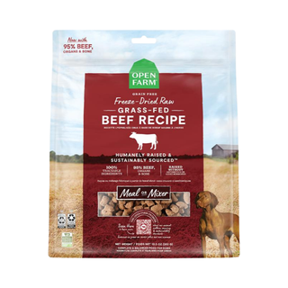 Open Farm Grass-Fed Beef Raw Recipe Freeze Dried Dog Food