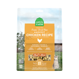 Open Farm Harvest Chicken Raw Morsels Freeze Dried Cat Food