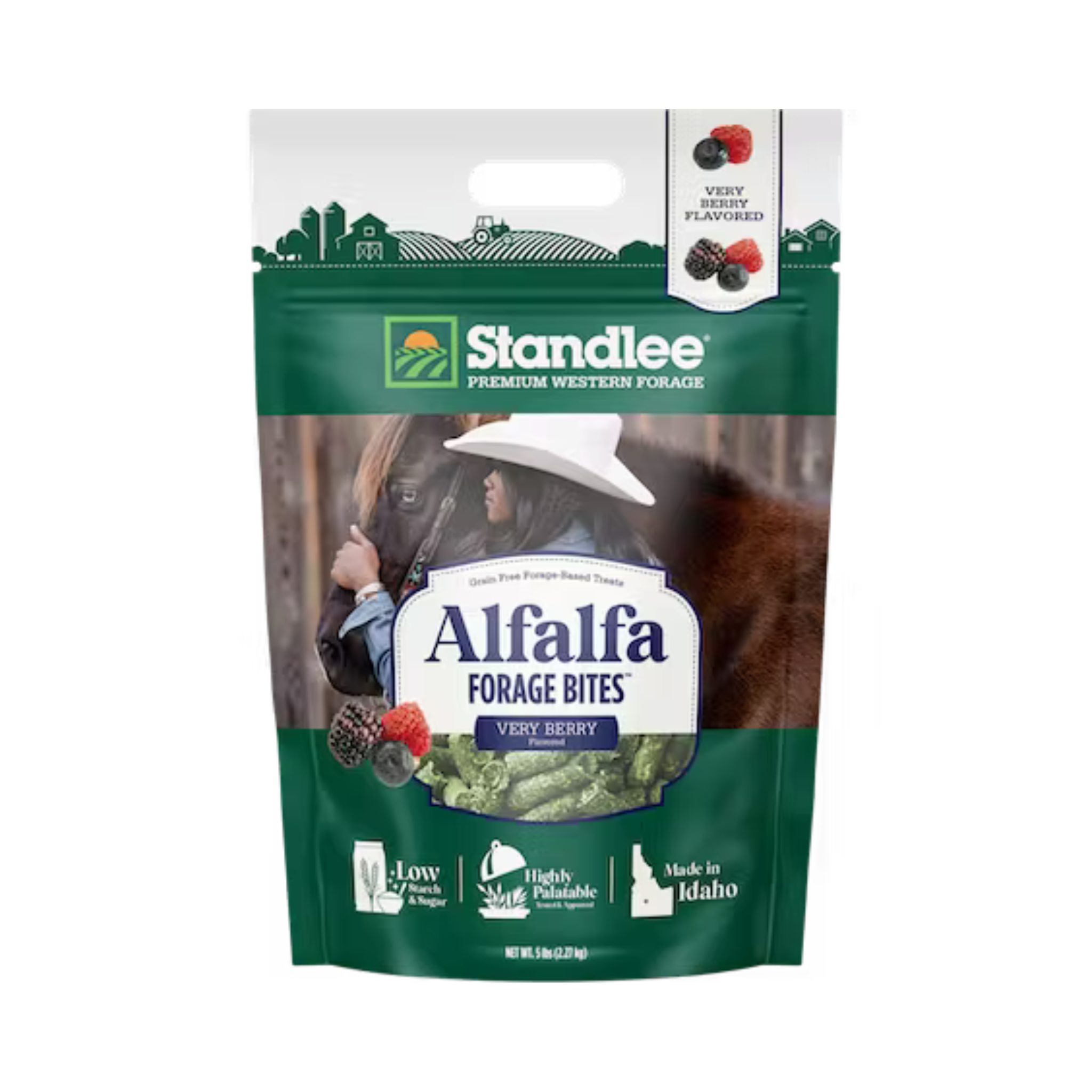 Standlee Very Berry Alfalfa Forage Bites Horse Treats