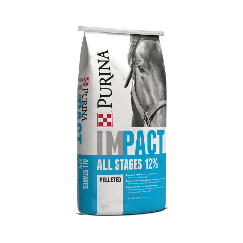 Purina Impact All Stages 12:6 Pelleted Horse Feed