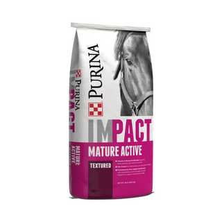 Purina Impact Mature Active 10:10 Textured Horse Feed - Pittsboro Feed