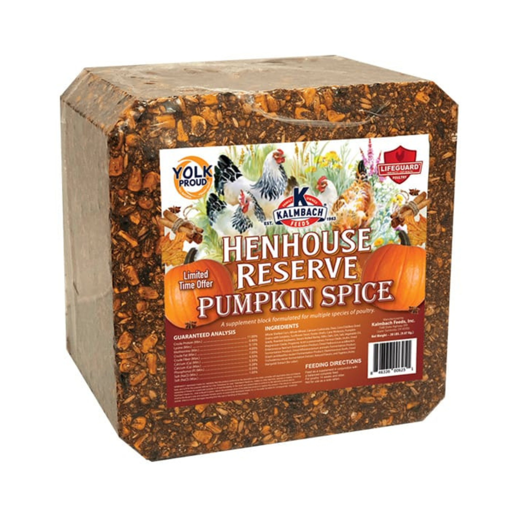 Kalmbach Feeds Pumpkin Spice Henhouse Reserve Block