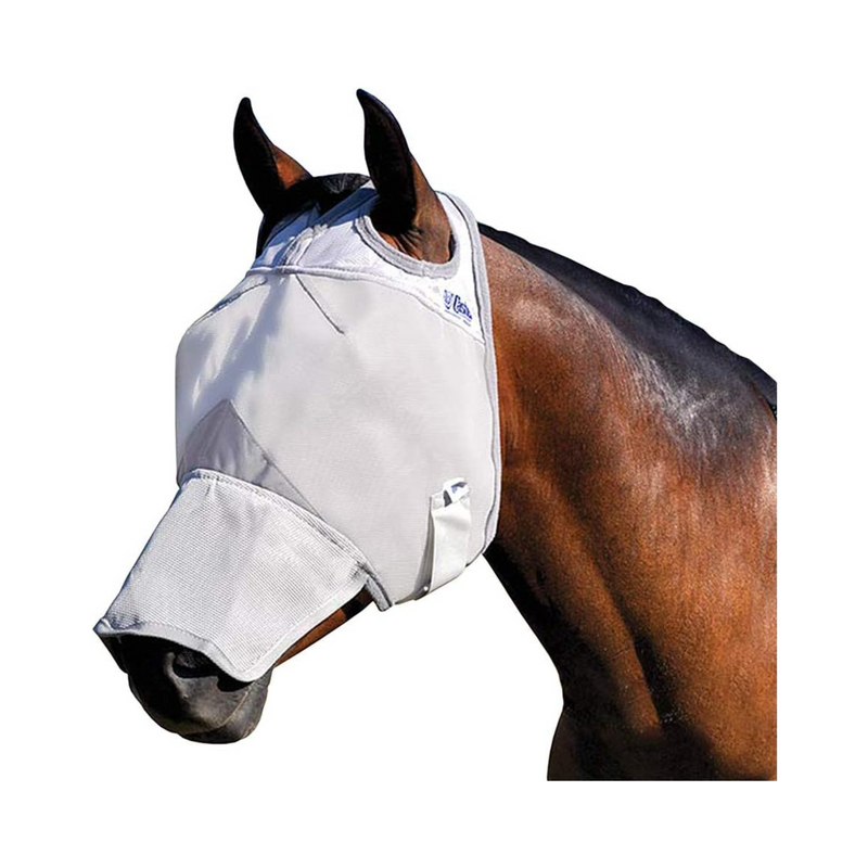 New! Cashel Crusader Designer Fly Mask – Standard – Teal Tribal