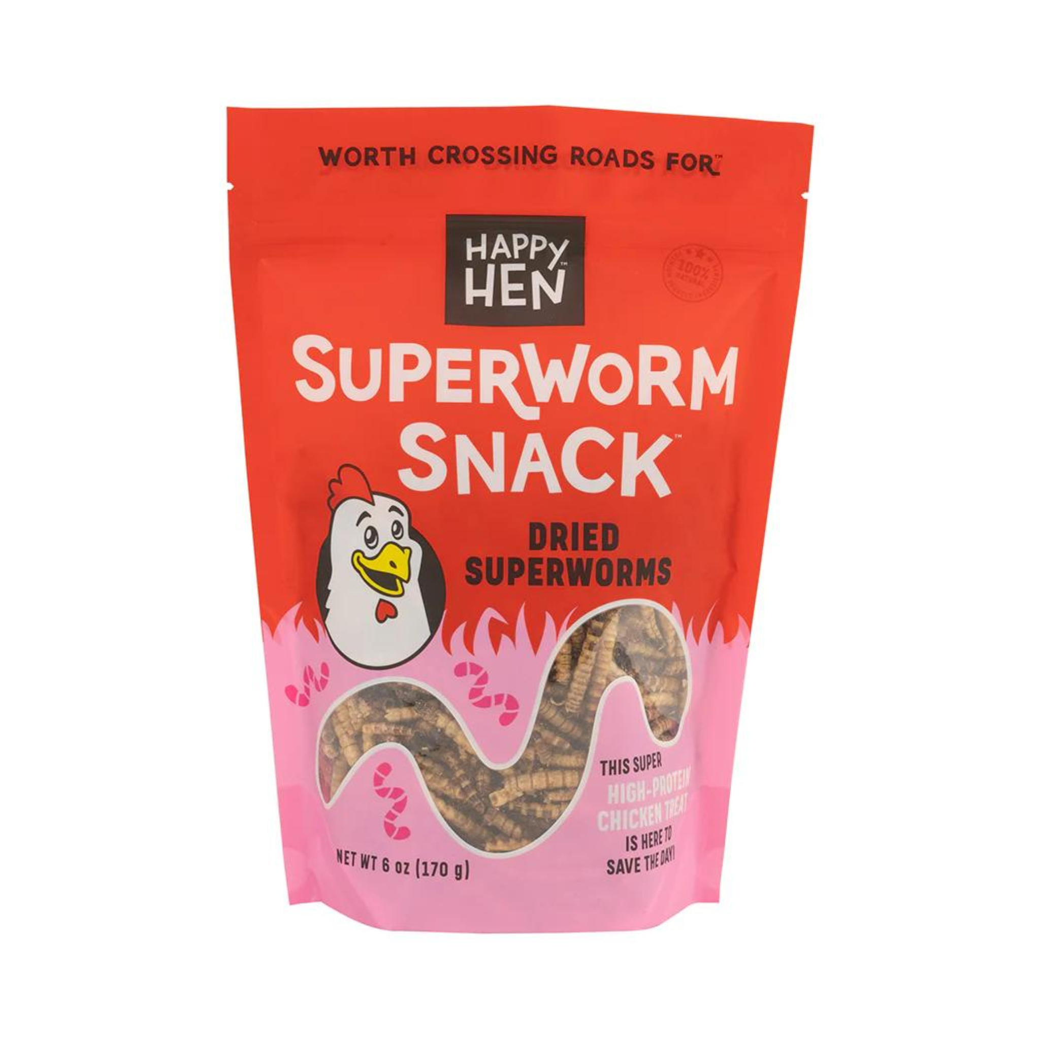Happy Hen Superworm Snack Chicken Treats