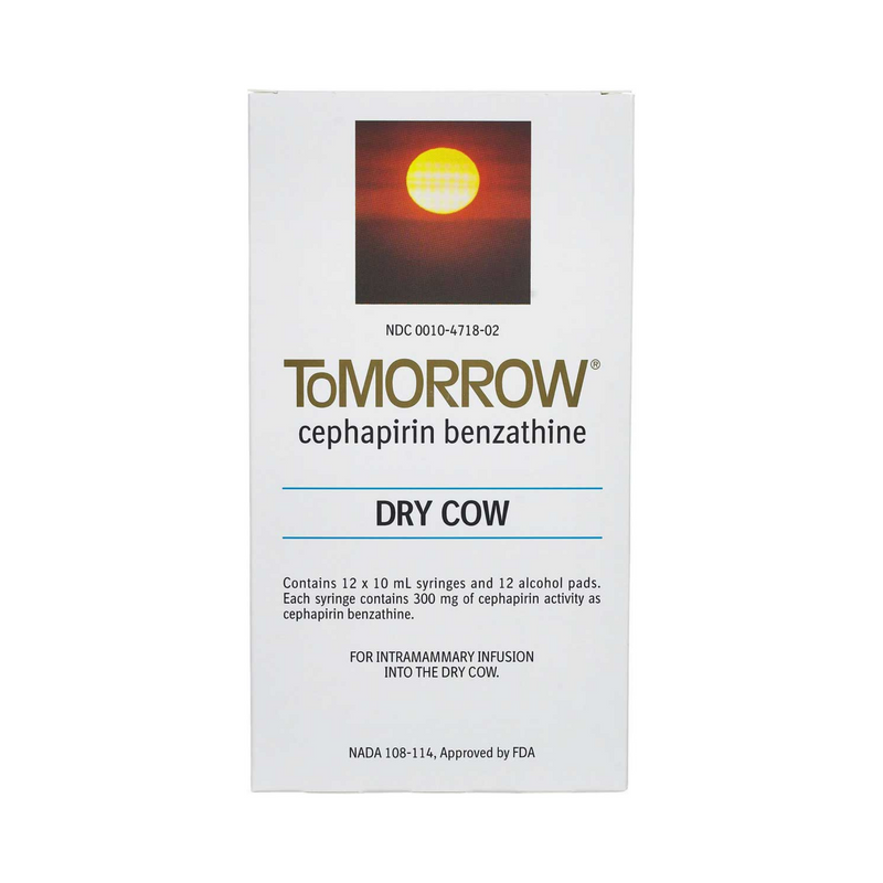ToMorrow (Cephapirin Benzathine) Dry Cow Mastitis Treatment