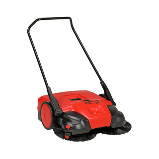 Bissell Commercial BG-677 31" Battery Powered Triple Brush Outdoor Power Sweeper