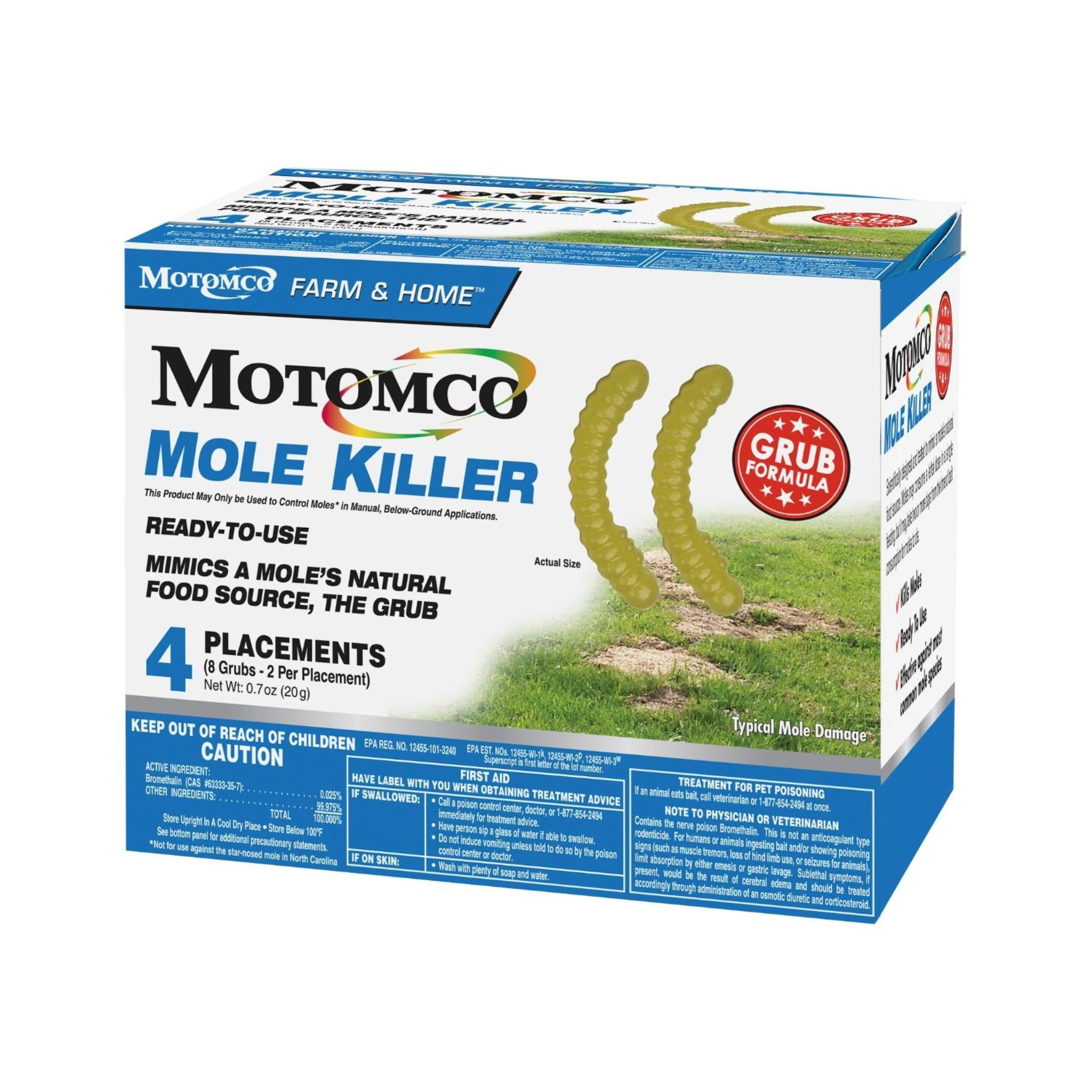 Motomco Mole Killer Grub Formula