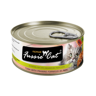 Fussie Cat Can- Tuna with Prawns