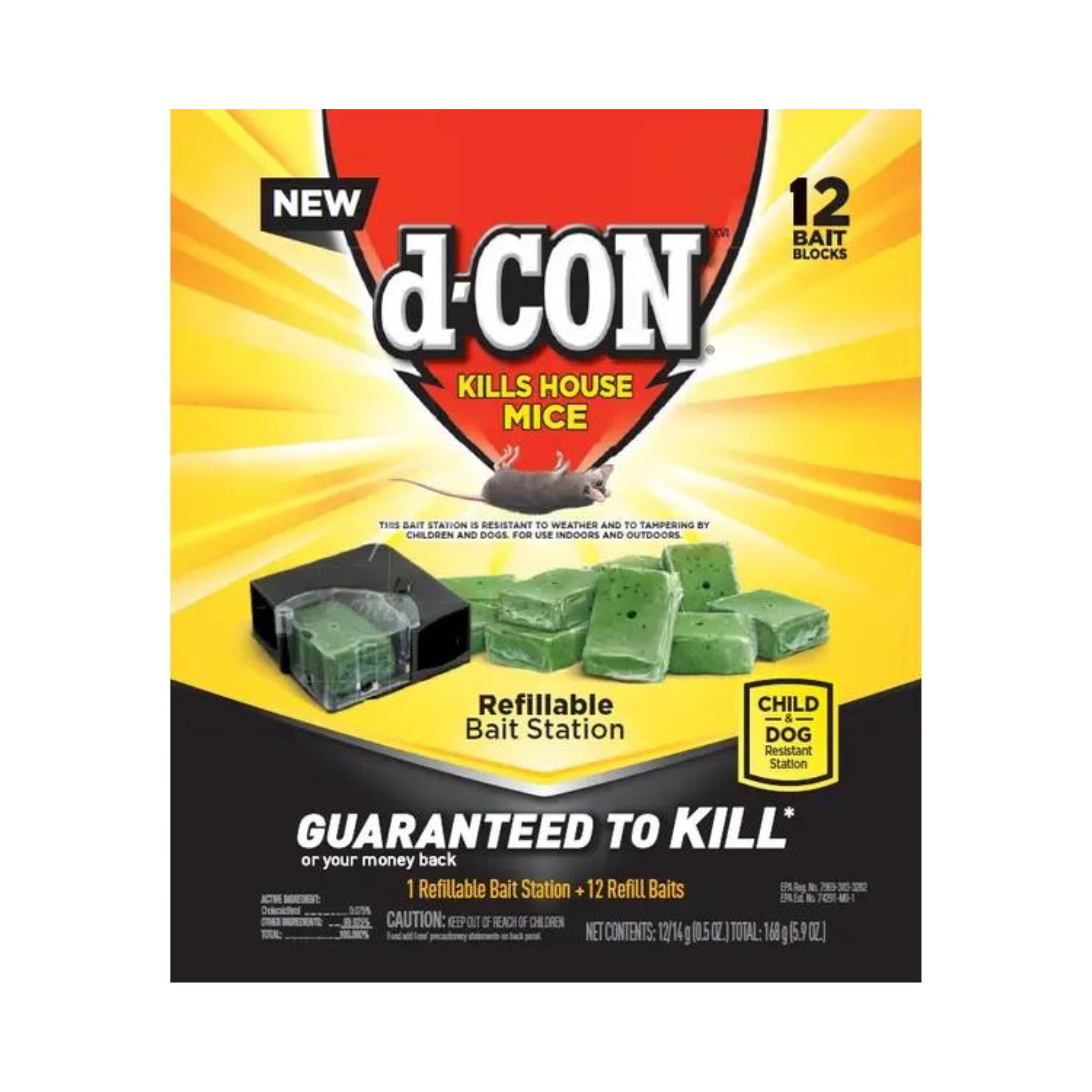 D-Con Refillable Mouse Bait Station