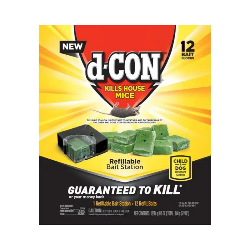 D-Con Refillable Mouse Bait Station