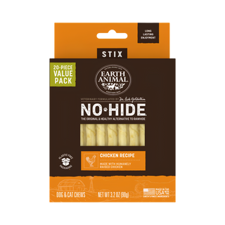 Earth Animal Dog Treat No Hide Stix 20 Pack