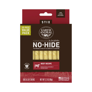 Earth Animal Dog Treat No Hide Stix 20 Pack