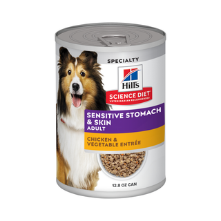 Hill's Science Diet Sensitive Stomach & Skin Chicken & Vegetable Entrée Dog Canned