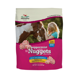 Manna Pro Peppermint Bite-Size Nuggets Horse Treats