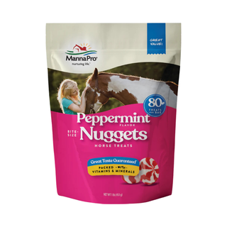 Manna Pro Peppermint Bite-Size Nuggets Horse Treats