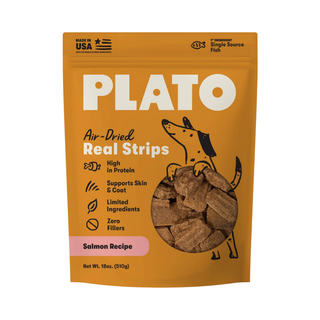 Plato Salmon Strips Dog Treats
